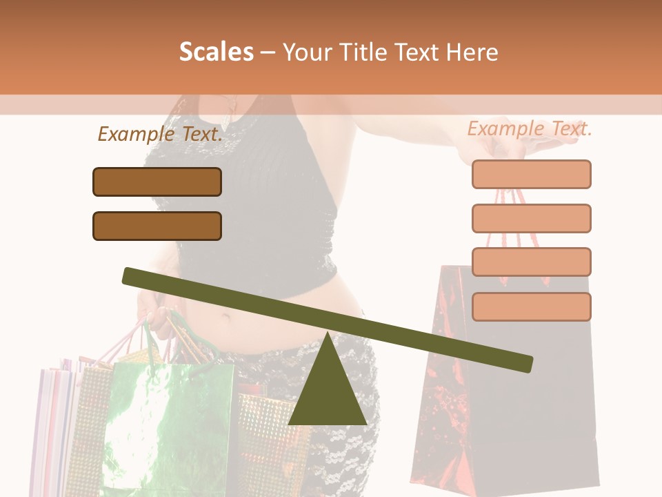 Lovely Allure Bust PowerPoint Template