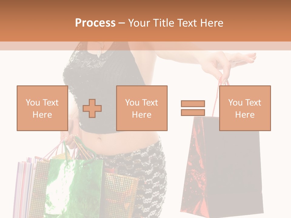 Lovely Allure Bust PowerPoint Template