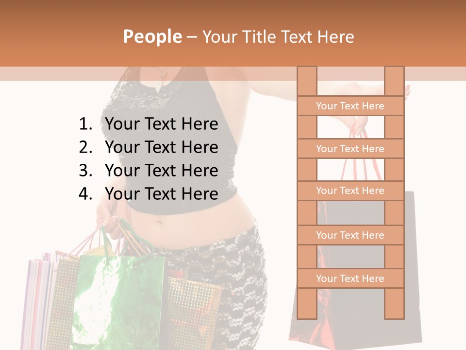 Lovely Allure Bust PowerPoint Template