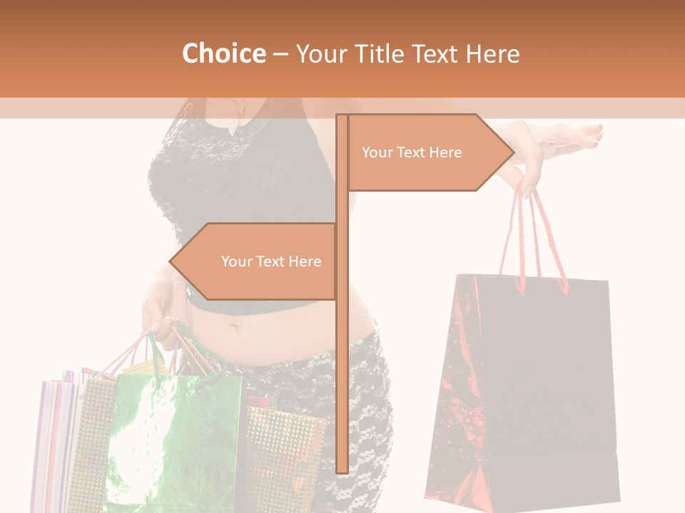 Lovely Allure Bust PowerPoint Template