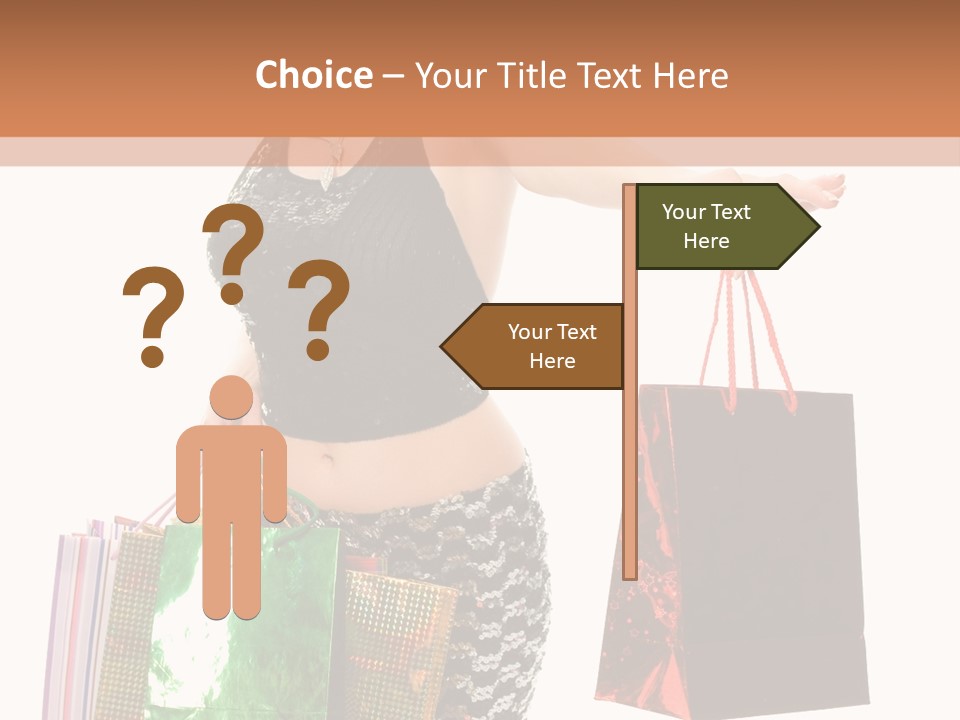 Lovely Allure Bust PowerPoint Template