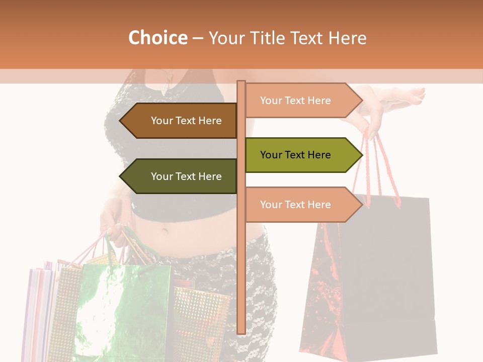Lovely Allure Bust PowerPoint Template