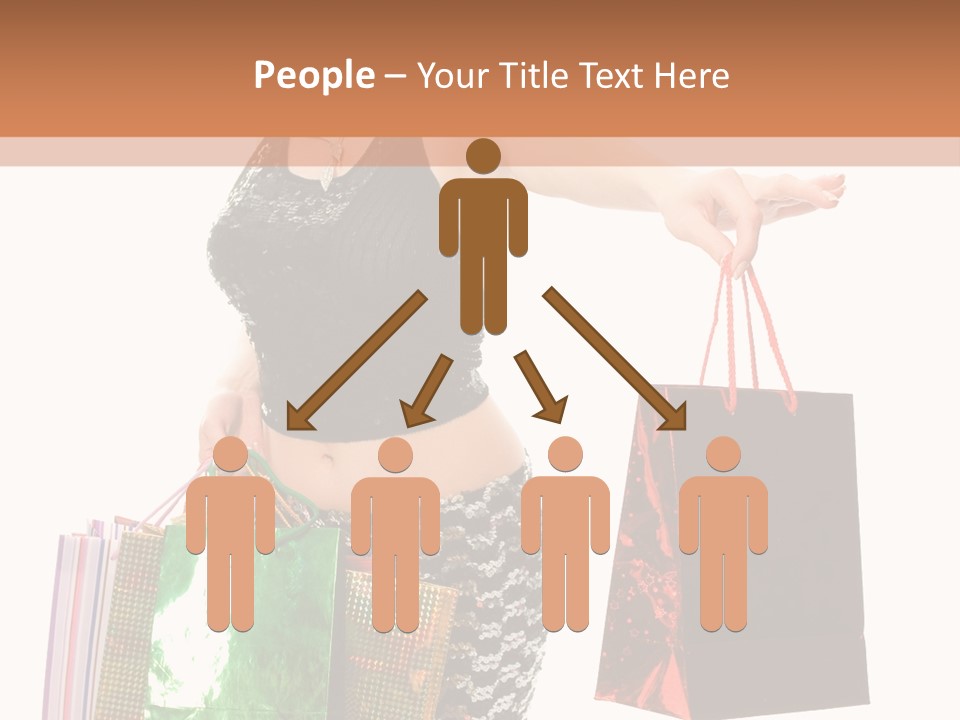 Lovely Allure Bust PowerPoint Template