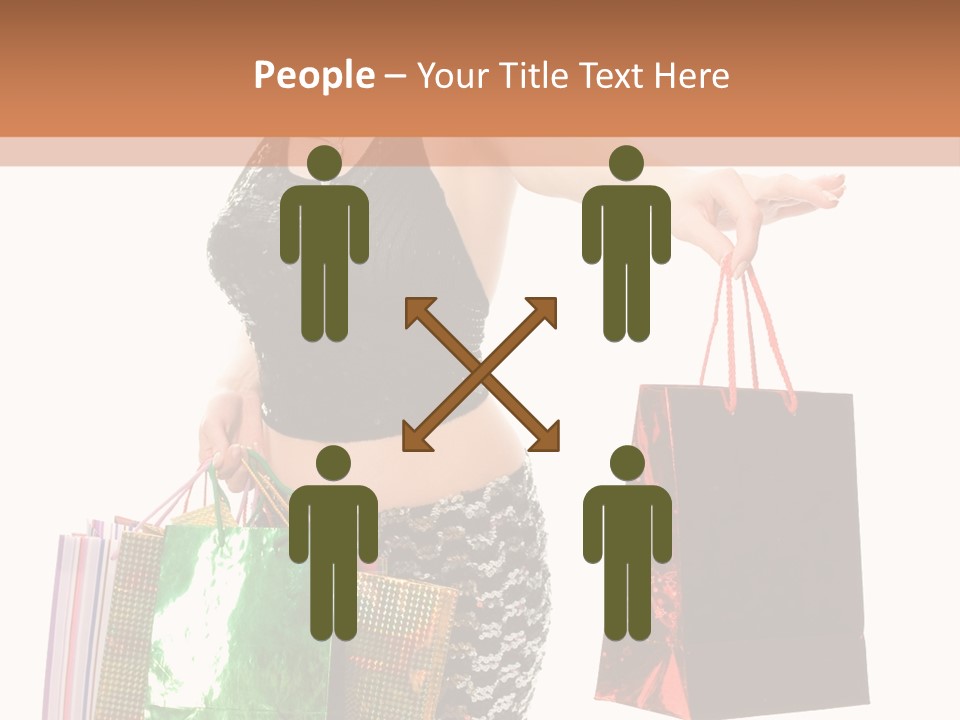 Lovely Allure Bust PowerPoint Template