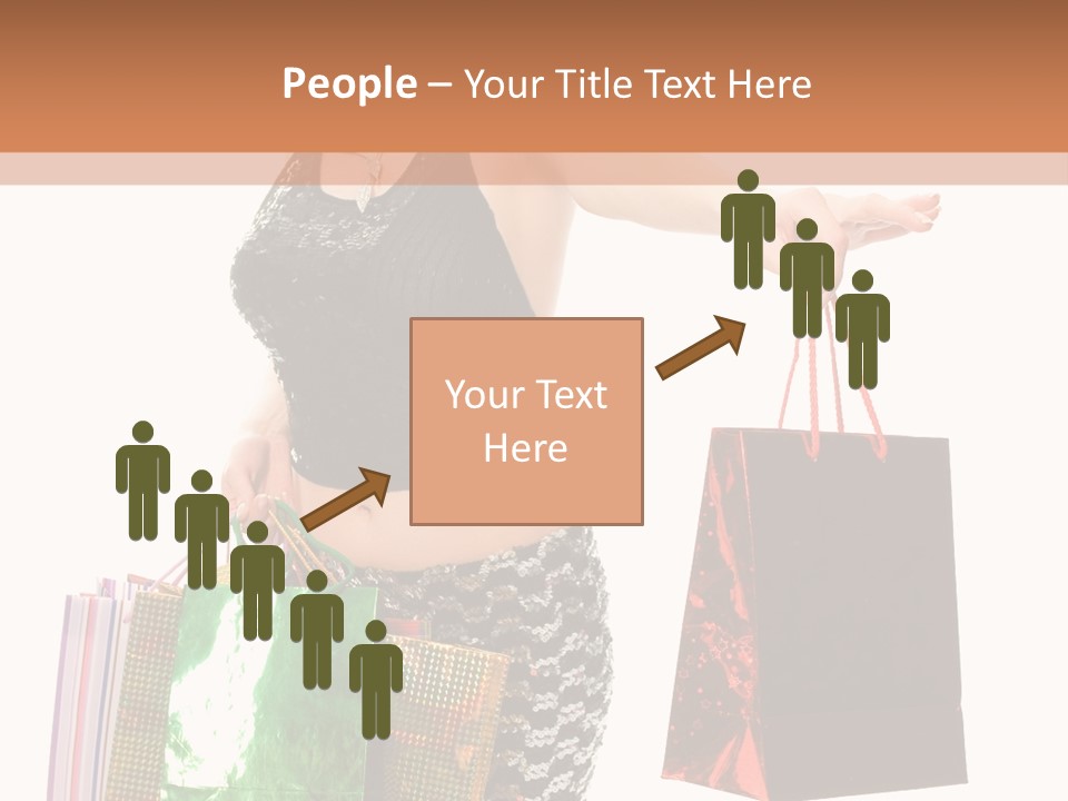 Lovely Allure Bust PowerPoint Template