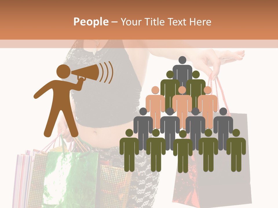 Lovely Allure Bust PowerPoint Template