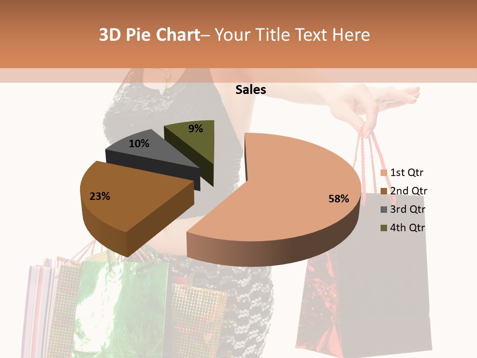 Lovely Allure Bust PowerPoint Template