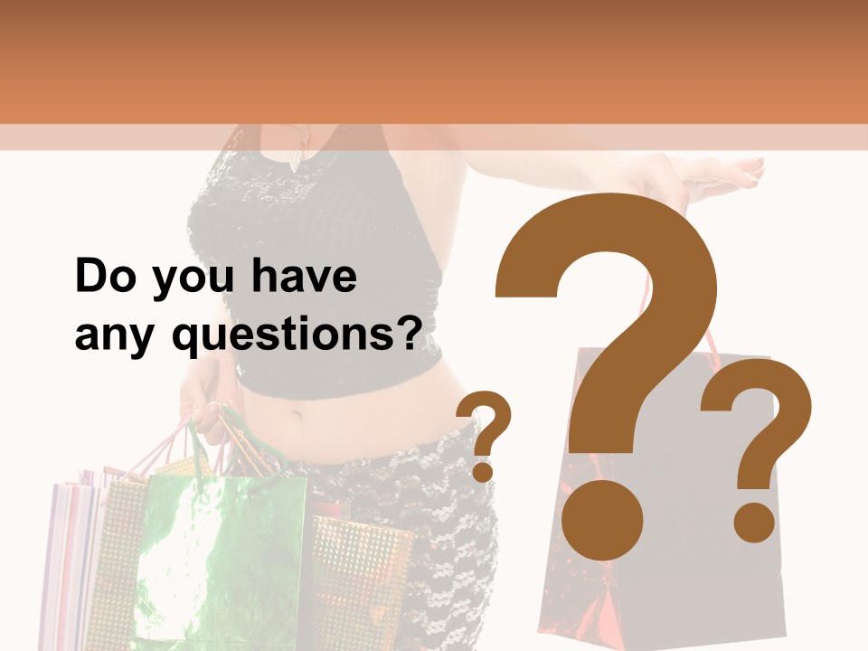 Lovely Allure Bust PowerPoint Template