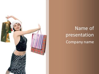 Wear Parcel Bag PowerPoint Template