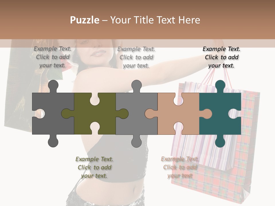 Wear Parcel Bag PowerPoint Template