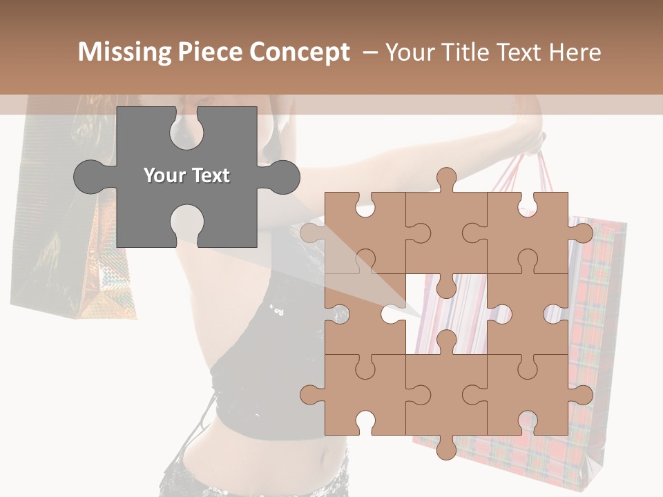 Wear Parcel Bag PowerPoint Template