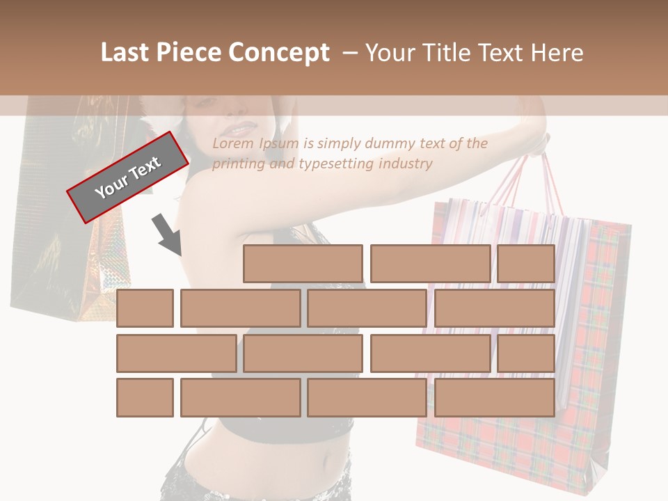 Wear Parcel Bag PowerPoint Template