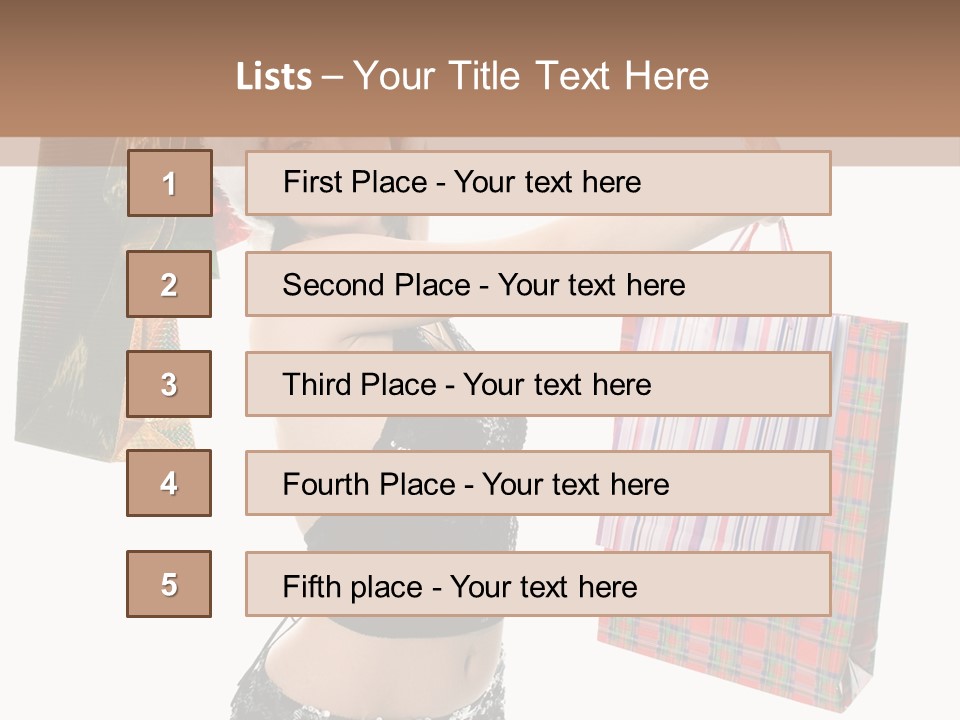 Wear Parcel Bag PowerPoint Template