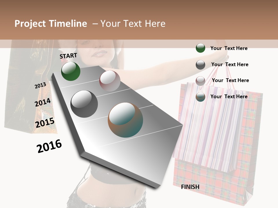 Wear Parcel Bag PowerPoint Template