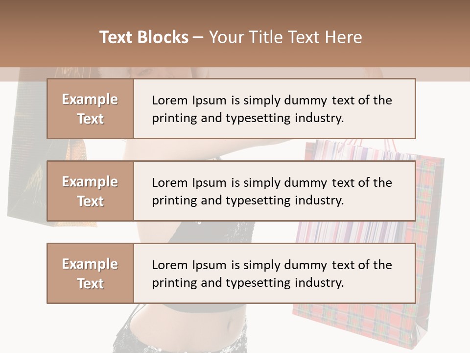 Wear Parcel Bag PowerPoint Template