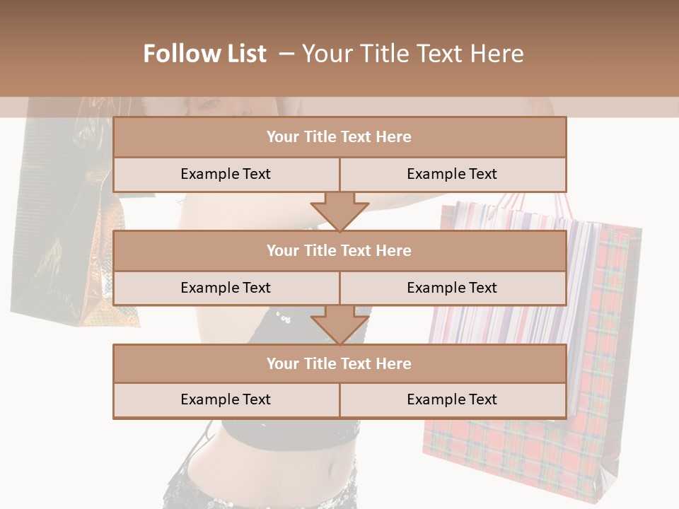 Wear Parcel Bag PowerPoint Template