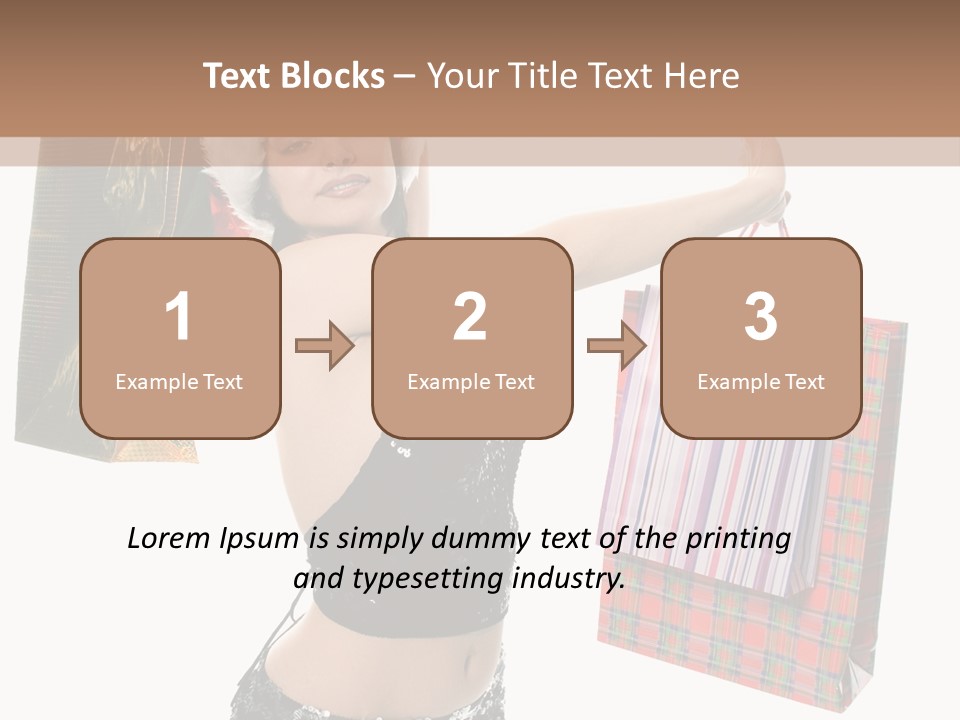 Wear Parcel Bag PowerPoint Template