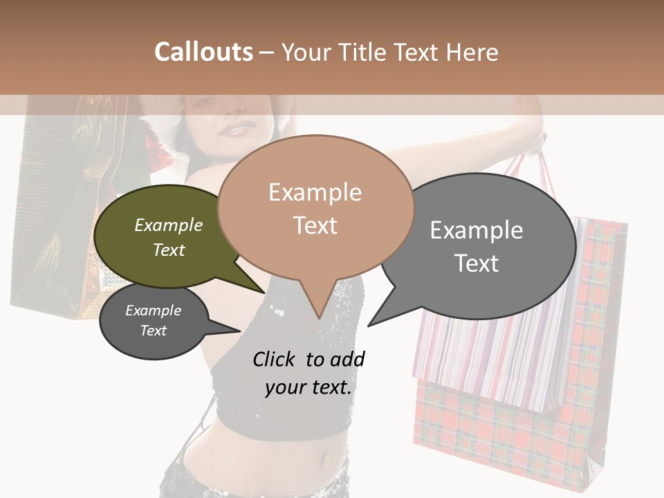 Wear Parcel Bag PowerPoint Template