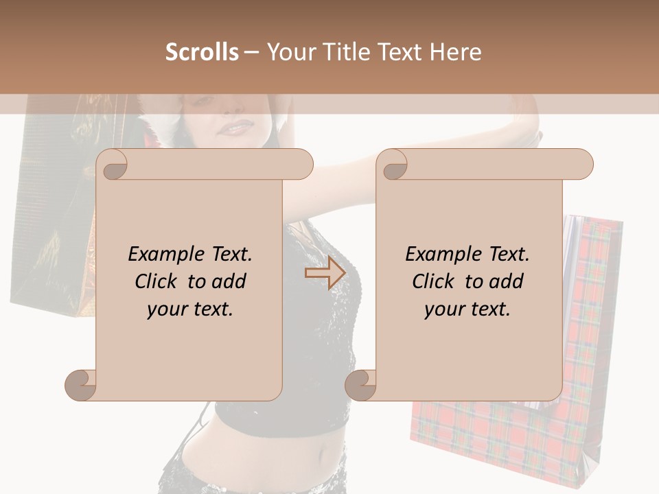 Wear Parcel Bag PowerPoint Template