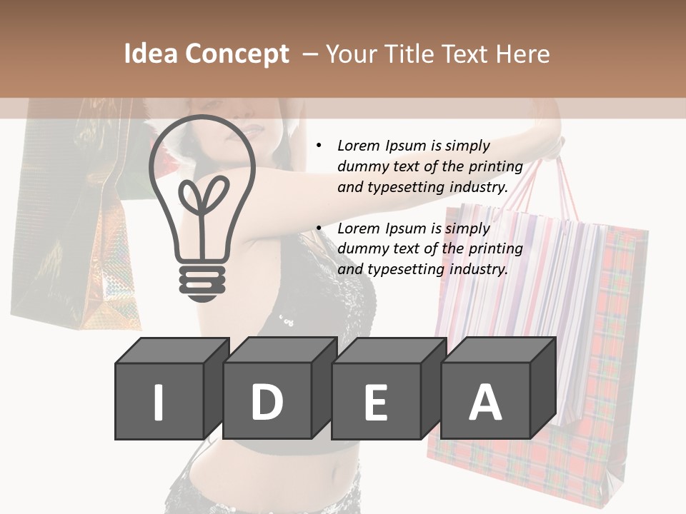 Wear Parcel Bag PowerPoint Template