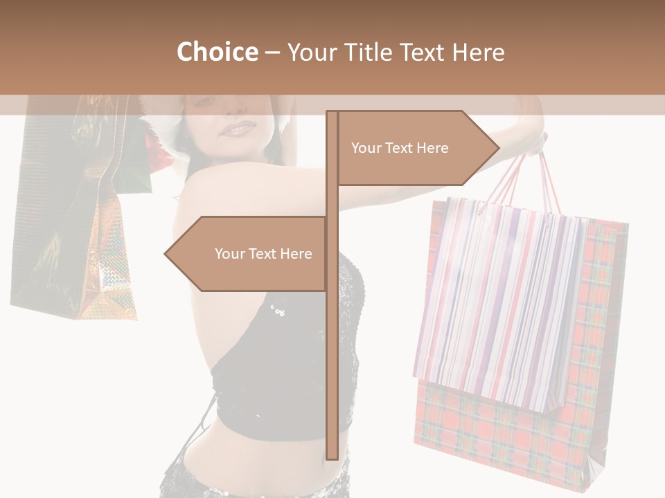 Wear Parcel Bag PowerPoint Template