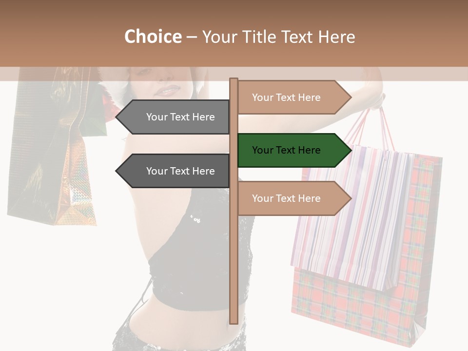 Wear Parcel Bag PowerPoint Template