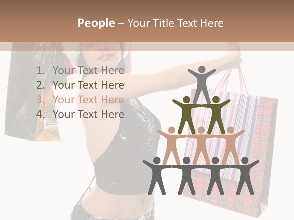 Wear Parcel Bag PowerPoint Template