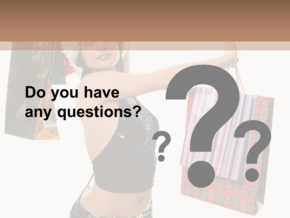 Wear Parcel Bag PowerPoint Template