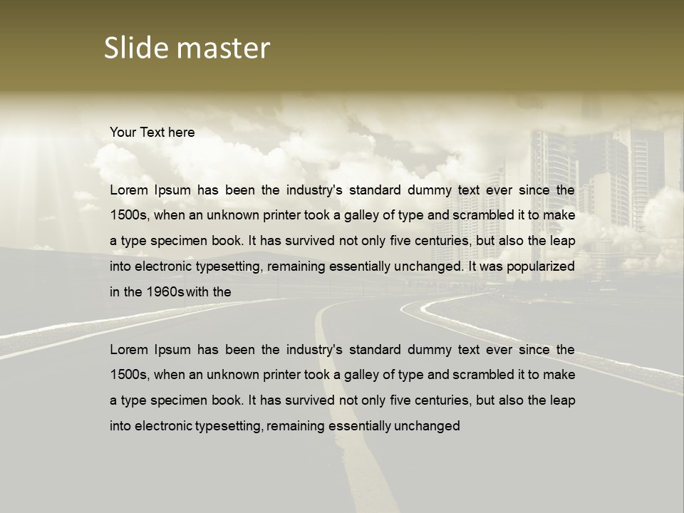 Moving Cloud Sun PowerPoint Template