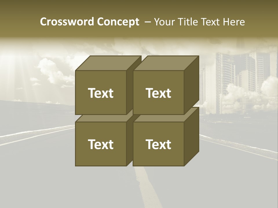Moving Cloud Sun PowerPoint Template