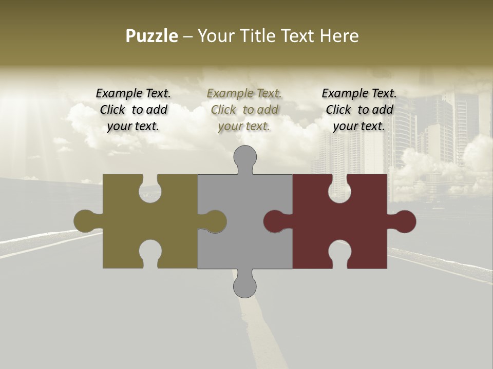 Moving Cloud Sun PowerPoint Template