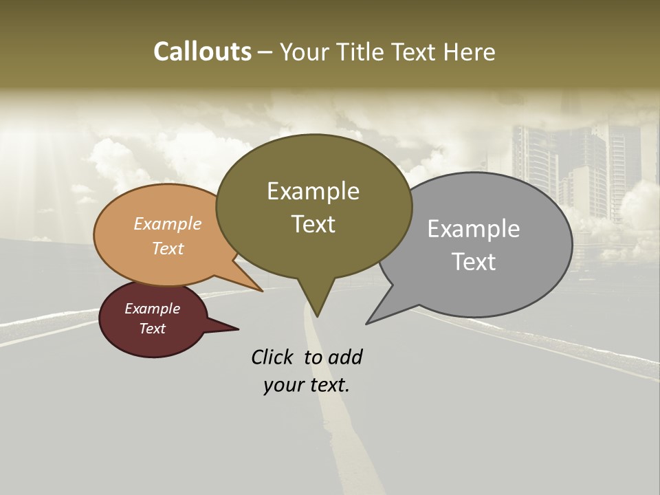 Moving Cloud Sun PowerPoint Template