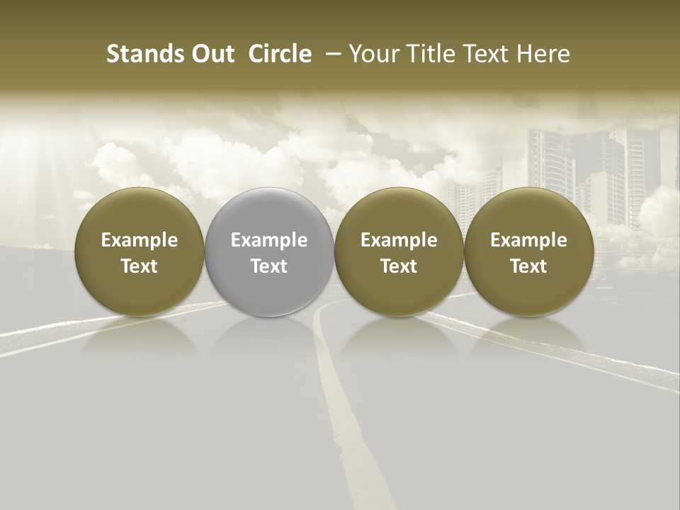 Moving Cloud Sun PowerPoint Template