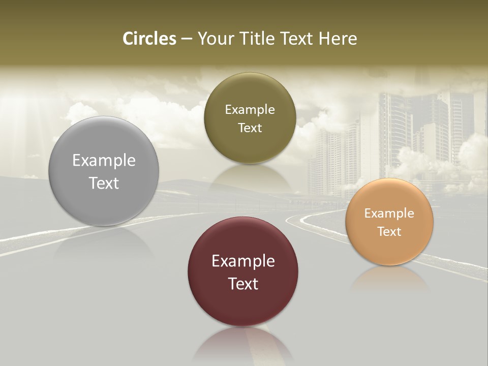 Moving Cloud Sun PowerPoint Template