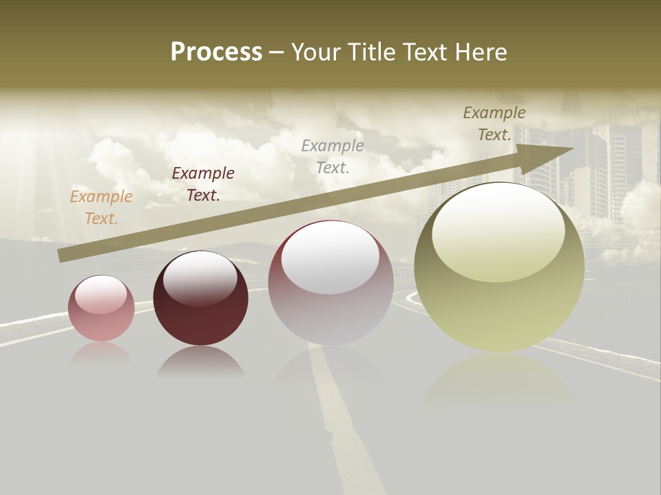 Moving Cloud Sun PowerPoint Template