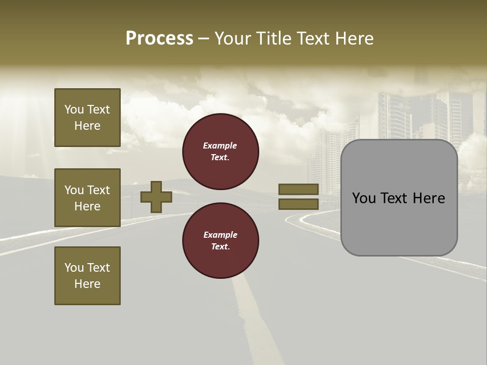 Moving Cloud Sun PowerPoint Template