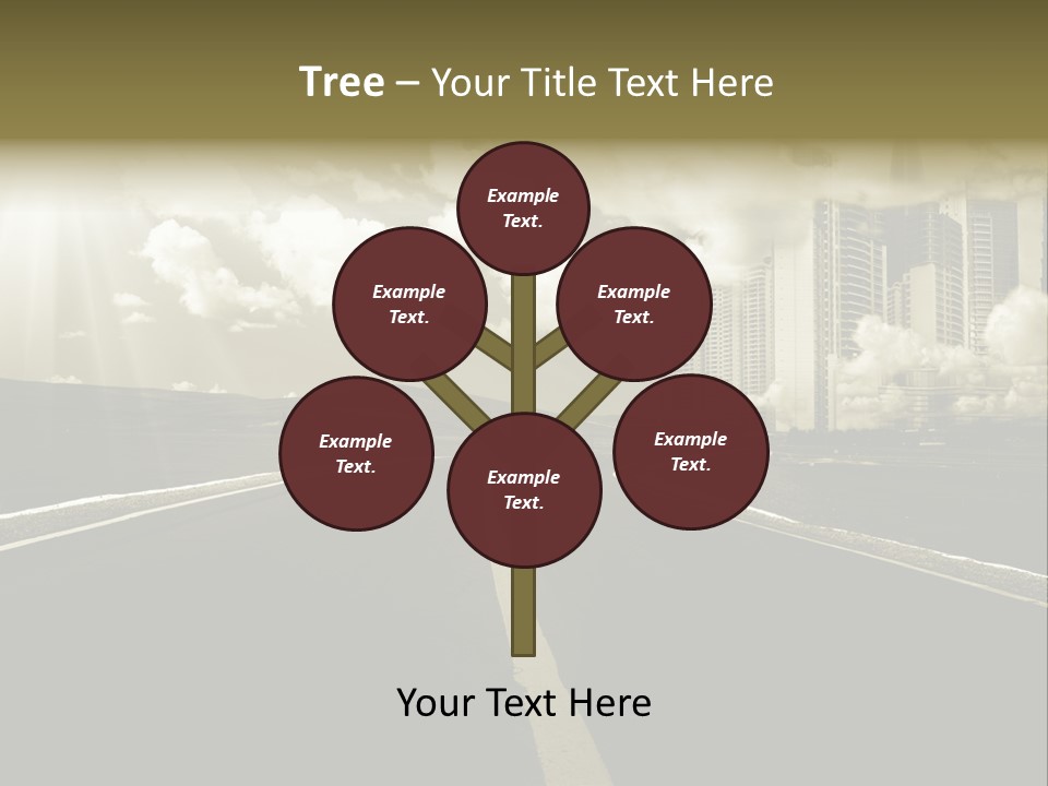 Moving Cloud Sun PowerPoint Template