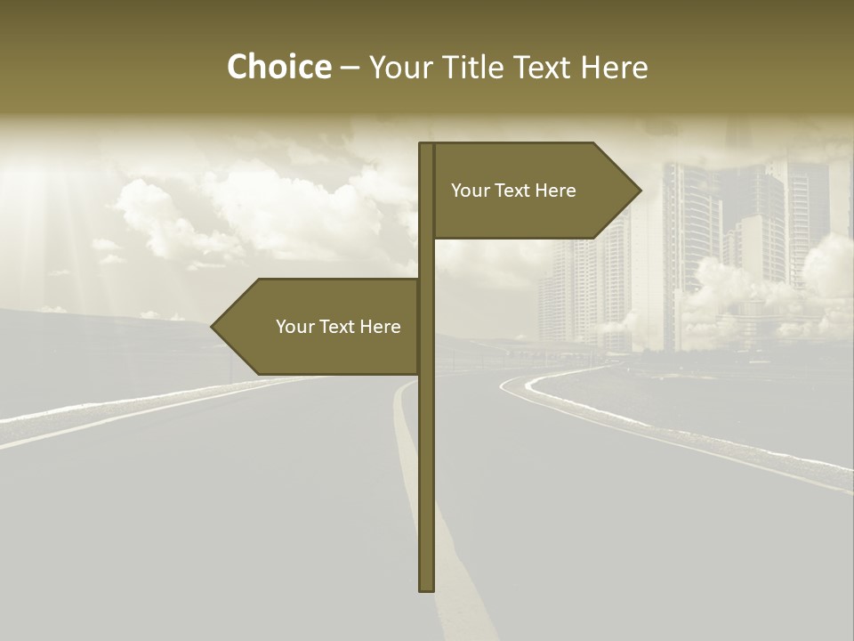 Moving Cloud Sun PowerPoint Template