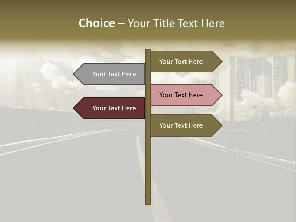 Moving Cloud Sun PowerPoint Template