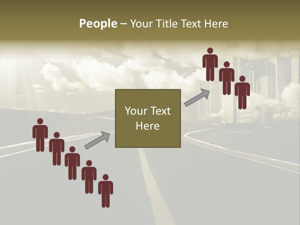 Moving Cloud Sun PowerPoint Template