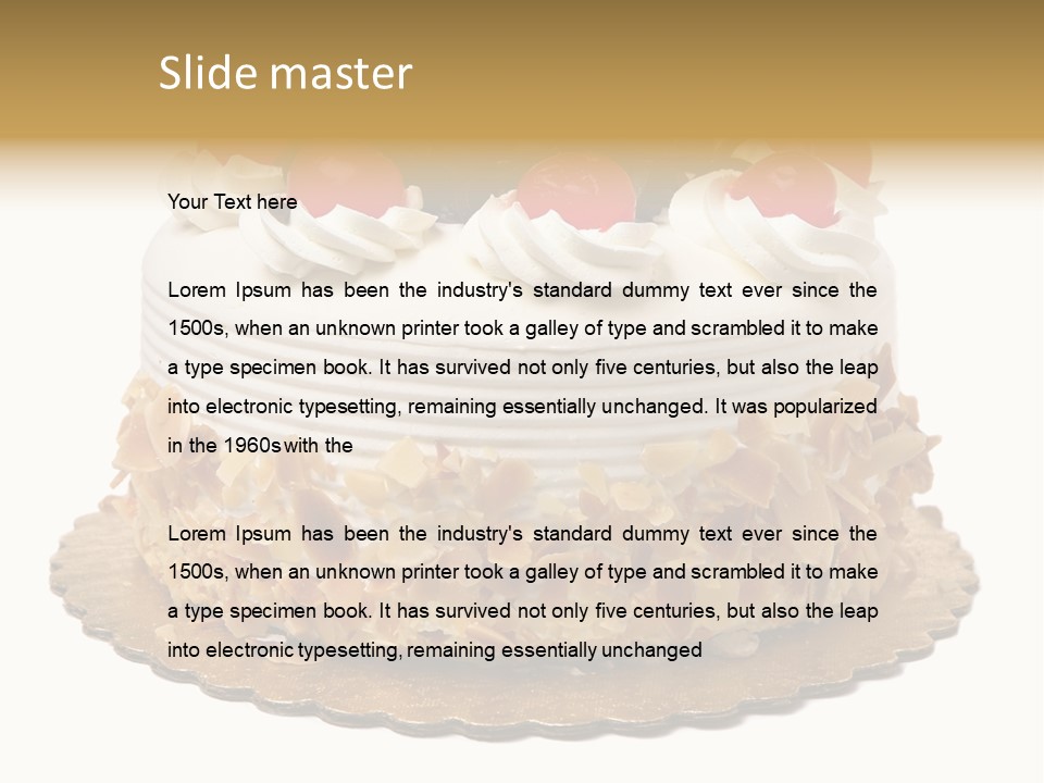 Crust Treat Cherry PowerPoint Template