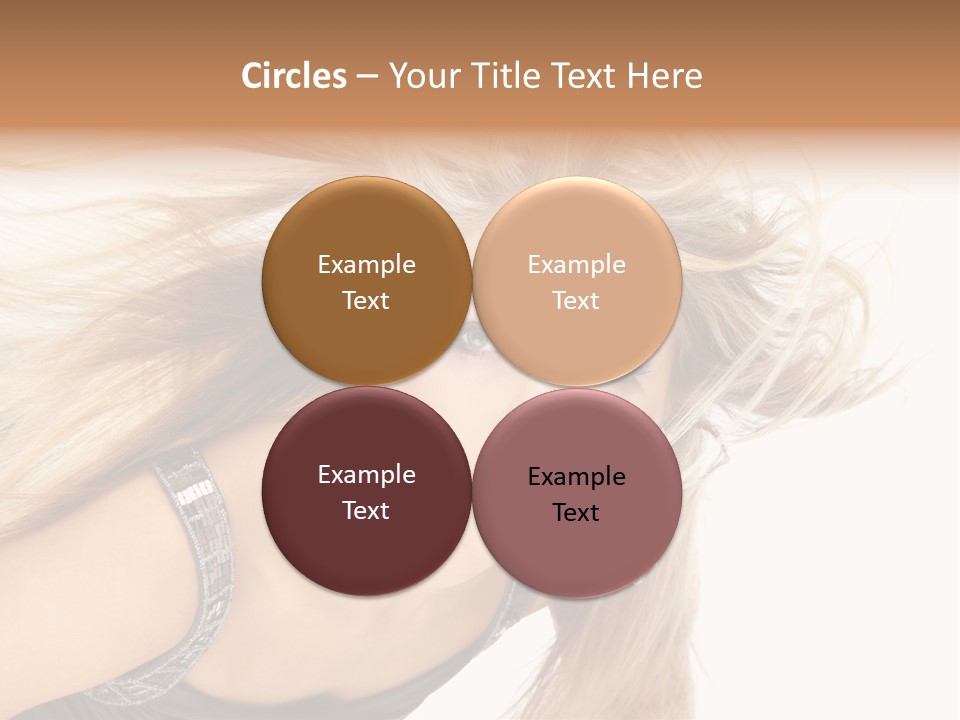 Beauty Caucasian Tousled PowerPoint Template