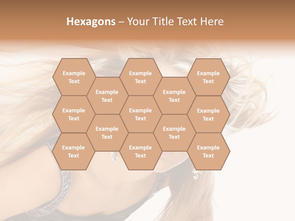 Beauty Caucasian Tousled PowerPoint Template