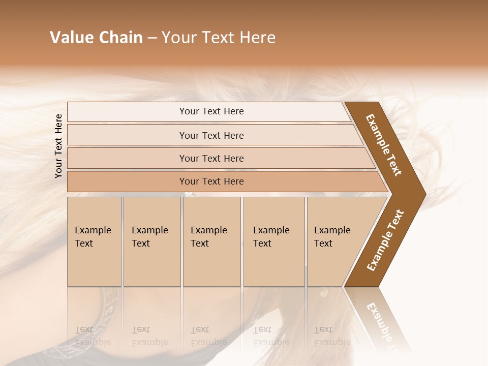 Beauty Caucasian Tousled PowerPoint Template