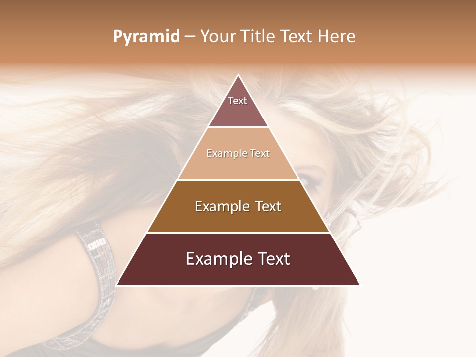 Beauty Caucasian Tousled PowerPoint Template
