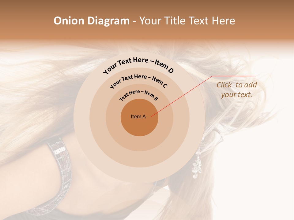 Beauty Caucasian Tousled PowerPoint Template