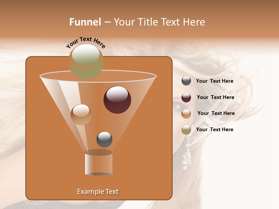 Beauty Caucasian Tousled PowerPoint Template