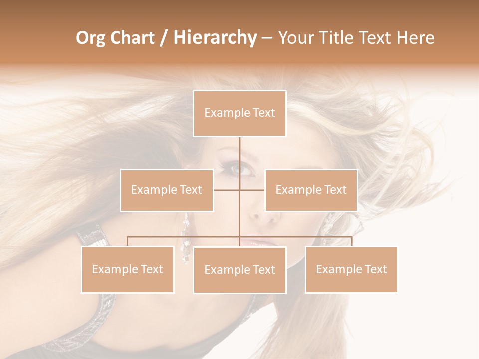 Beauty Caucasian Tousled PowerPoint Template