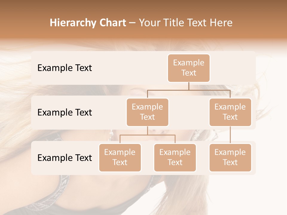 Beauty Caucasian Tousled PowerPoint Template
