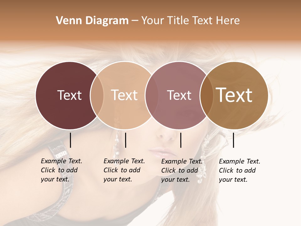 Beauty Caucasian Tousled PowerPoint Template